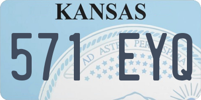 KS license plate 571EYQ