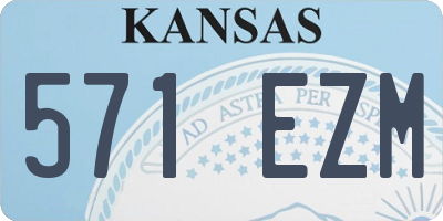KS license plate 571EZM
