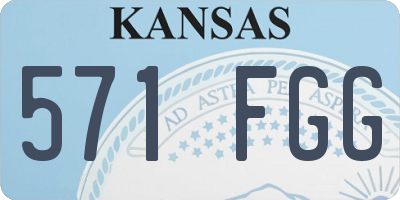 KS license plate 571FGG