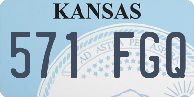KS license plate 571FGQ