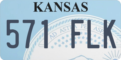 KS license plate 571FLK