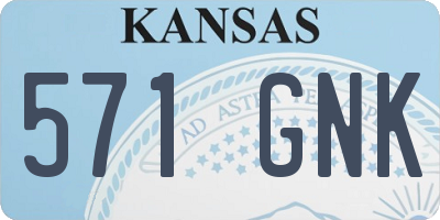 KS license plate 571GNK