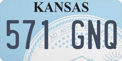 KS license plate 571GNQ
