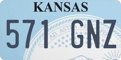 KS license plate 571GNZ