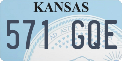 KS license plate 571GQE