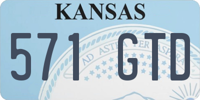 KS license plate 571GTD