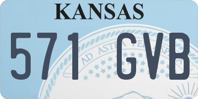 KS license plate 571GVB