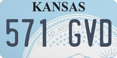 KS license plate 571GVD