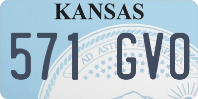 KS license plate 571GVO