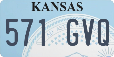 KS license plate 571GVQ