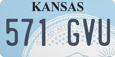 KS license plate 571GVU