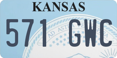 KS license plate 571GWC