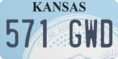 KS license plate 571GWD