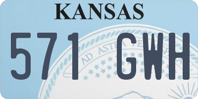 KS license plate 571GWH