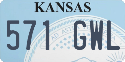 KS license plate 571GWL