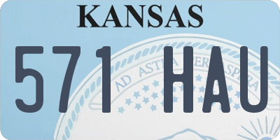 KS license plate 571HAU