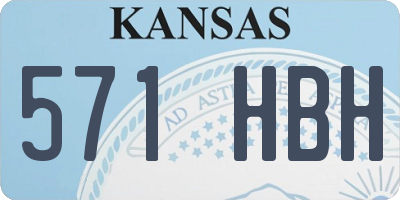 KS license plate 571HBH