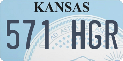 KS license plate 571HGR