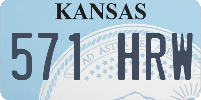 KS license plate 571HRW