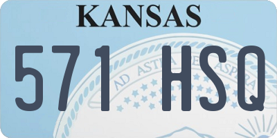 KS license plate 571HSQ