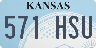 KS license plate 571HSU