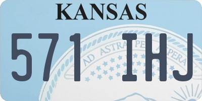 KS license plate 571IHJ