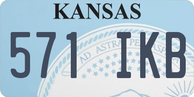 KS license plate 571IKB