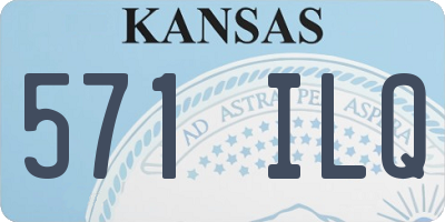 KS license plate 571ILQ