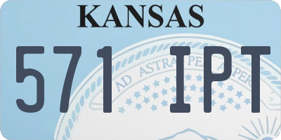 KS license plate 571IPT