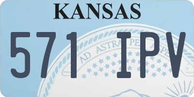 KS license plate 571IPV