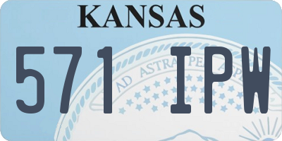KS license plate 571IPW