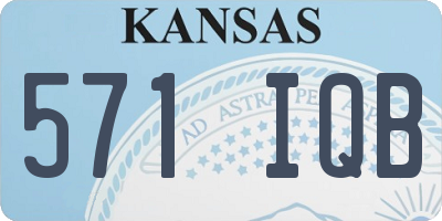 KS license plate 571IQB