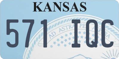 KS license plate 571IQC