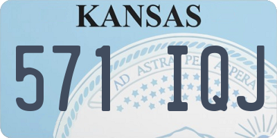 KS license plate 571IQJ