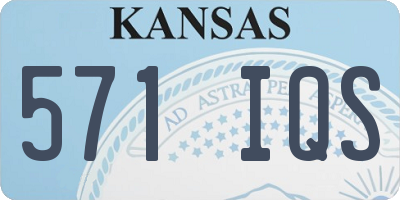 KS license plate 571IQS