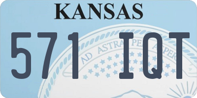 KS license plate 571IQT