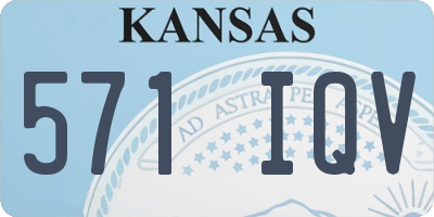 KS license plate 571IQV