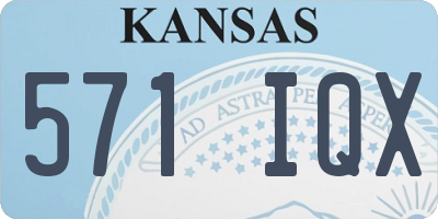 KS license plate 571IQX