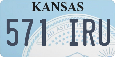KS license plate 571IRU