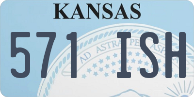 KS license plate 571ISH
