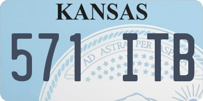 KS license plate 571ITB