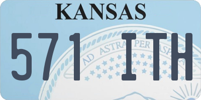 KS license plate 571ITH