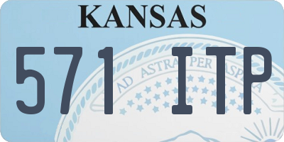 KS license plate 571ITP