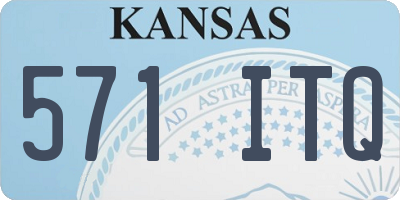 KS license plate 571ITQ