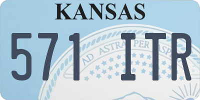 KS license plate 571ITR
