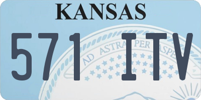KS license plate 571ITV