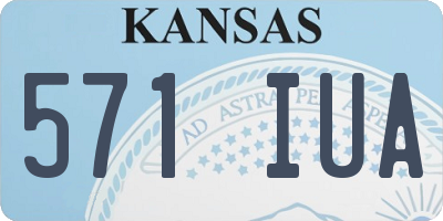 KS license plate 571IUA