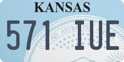 KS license plate 571IUE