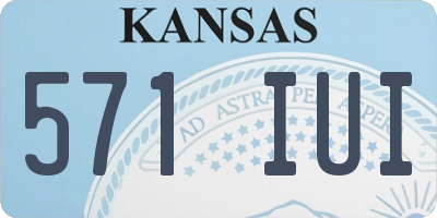 KS license plate 571IUI