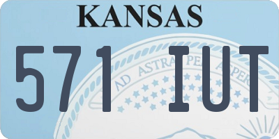 KS license plate 571IUT